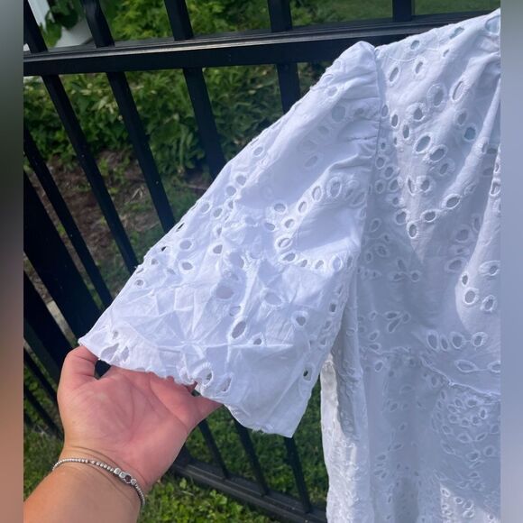 Tuckernuck x Cameran Wimberley Eyelet Palmer Cotton Dress NWT - Picture 8 of 9